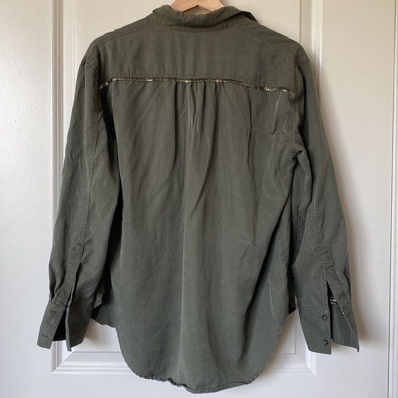 FREE People Women's Moss Off Campus Button Down Shirt Small - Picture 6 of 10